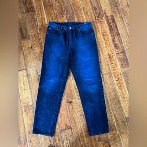 Dr. Denim Jeans Women’s High Waisted Straight Ankle Length Dark Blue  Size 28